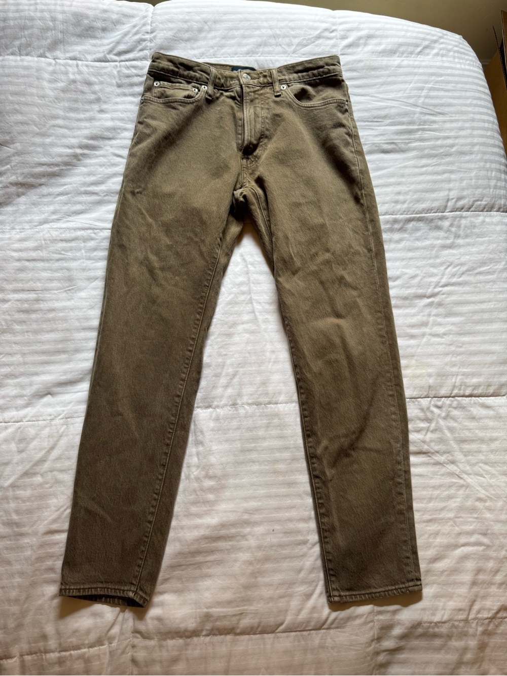 Abercrombie & Fitch Slim Jeans in Olive